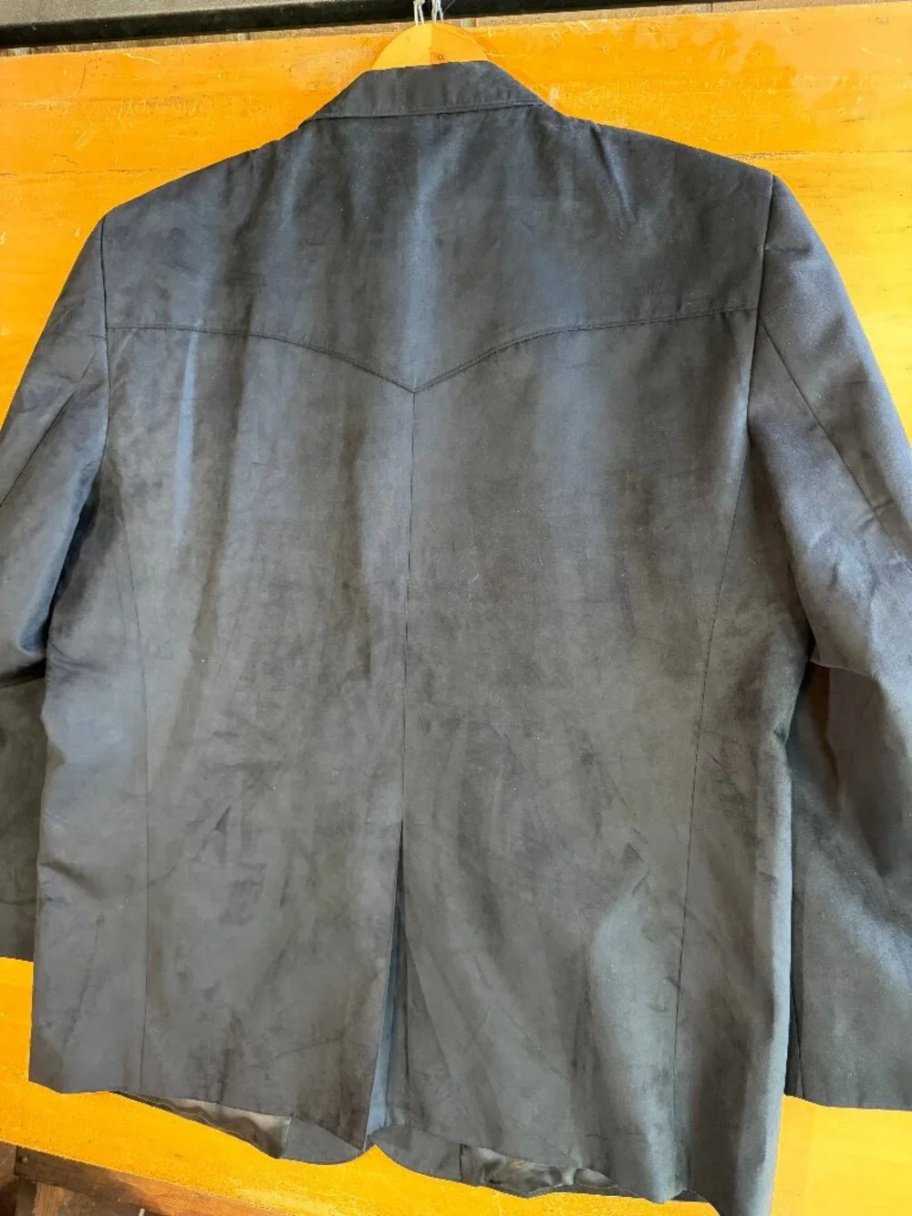 Circle S Black Microsuede Jacket 56L